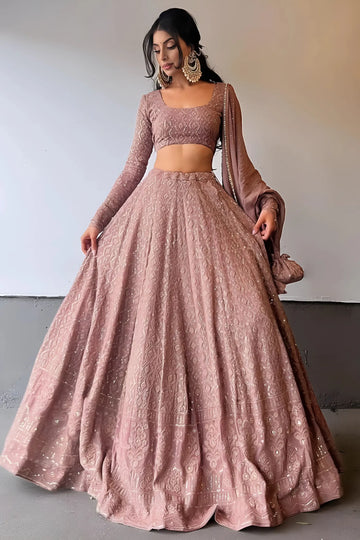 Luxe Chikankari Lehenga - Elegant Lakhnavi Festive Wear