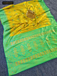 Luxe Contrast Border Silk Saree for Festive Celebrations