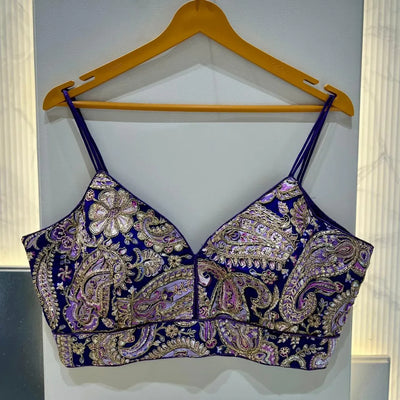 Luxe Crepe Silk Embroidered Blouse - Festive Wear for Women