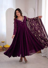 Luxe Designer Anarkali Gown - Heavy Mirror Work Festive Wear for Women