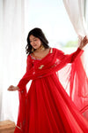 Luxe Designer Ethnic Gown - Heavy Embroidery Party Wear for Women