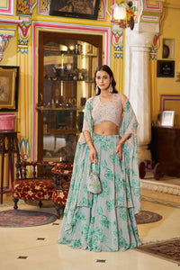 Luxe Designer Georgette Lehenga Choli Set - Fully Stitched Ready-to-Wear