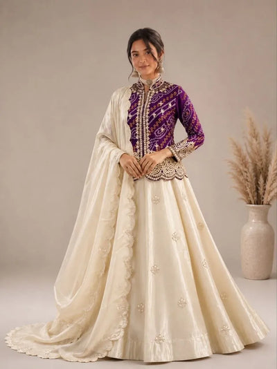 Luxe Designer Lehenga Choli with Jacket - Festive Wear for Women