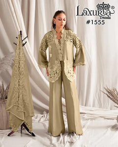 Luxe Designer Tunic Set - Handwork Embroidery for Festive Wear