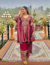 Luxe Embroidered Kurti Plazzo Set - Eid Festive Wear for Women