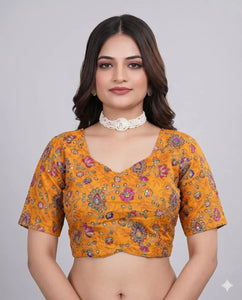 Luxe Embroidered Viscose Blouse - Sweetheart Neck Festive Wear