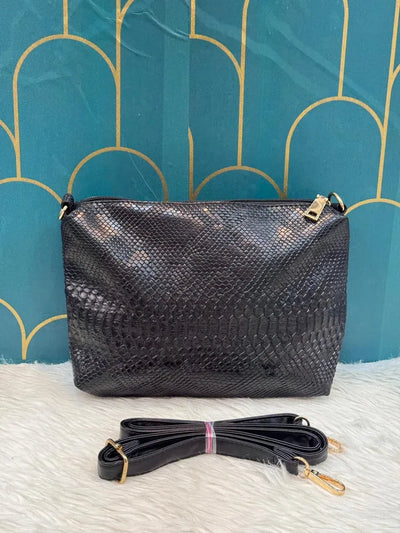 Luxe Faux Crocodile Sling Bag - Imported Style for Fashionista Women