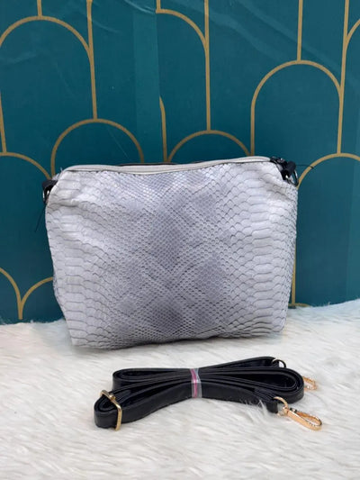 Luxe Faux Crocodile Sling Bag - Imported Style for Fashionista Women