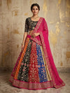 Luxe Faux Georgette Lehenga - 5M Flared & Sequins for Party Wear