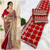 Luxe Fendy Silk Saree - Real Mirror Work for Party & Wedding