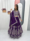 Luxe Georgette Lehenga Choli - Embroidered Party Wear for Women