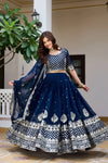 Luxe Georgette Lehenga Choli - Heavy Sequence Wedding Wear