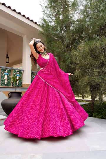 Luxe Georgette Lehenga Choli with 8-Meter Flair - Navratri Garba Special
