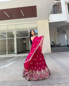Luxe Georgette Lehenga Choli with Heavy Sequence Work - Festive Prep Edition