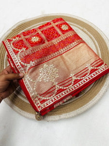Luxe Ghatchola Silk Saree with Elegant Zari for Festive Wear