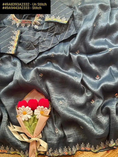 Luxe Gold Crush Jericho Saree - Heavy Embroidery Festive Wear