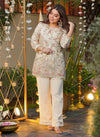 Luxe Heavy Crepe Kurti Set - Elegant Embroidered Design for Festive Wear