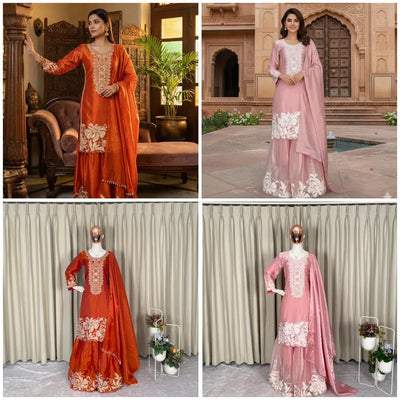 Luxe Jimmy Choo Sarara Set - Sequence Embroidered Party Wear