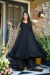 Luxe Mirror Work Anarkali Suit - Fully Stitched Party Wear