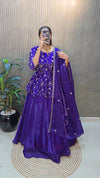 Luxe Peplum Style Lehenga Choli - Premium Space Silk Festive Wear for Women