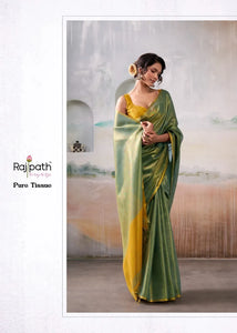 Luxe Pure Handloom Tissue Saree - Elegant Festive Wear for Women