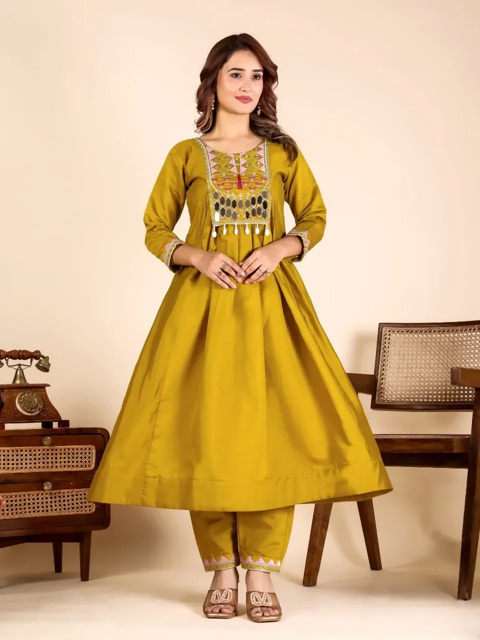 Ethnic Top &amp; Pant Set