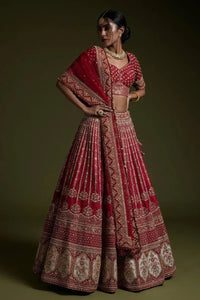 Luxe Silk Wedding Lehenga with Grand 3.75m Flair - Festive Bridal Wear