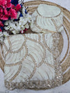 Luxe Space Silk Saree - Original Beads Work for Festive Occasions