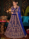 Luxe Velvet Bridal Lehenga - Heavy Embroidery Set for Women