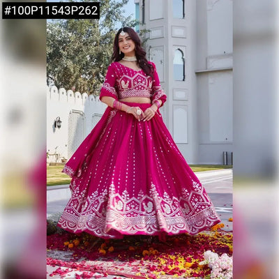 Luxe Vichitra Lehenga - Heavy Embroidery for Festive Wear