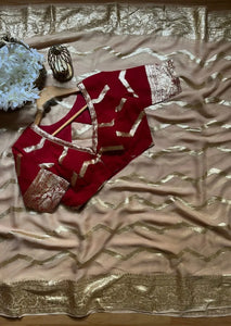 Luxe Viscose Jacquard Saree - Elegant Festive Wear for Women