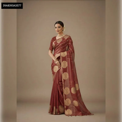 Luxe Viscose Ruchi Silk Saree - Peacock Border for Women