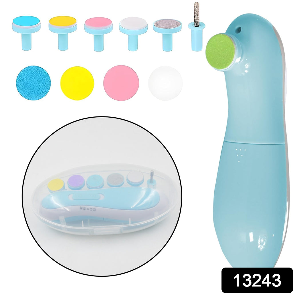 Baby Nail Trimmer  Clippers  6 Grinding Head (Multi Color  1 Pc  Battery Not Included) - TREND BUY