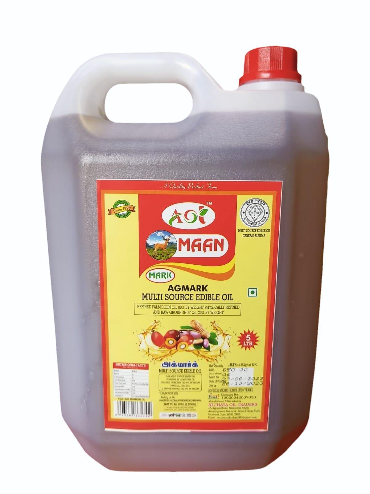 Maas/Maan Mark Multisource Edible Cooking Oil / சமையல் எண்ணெய்
