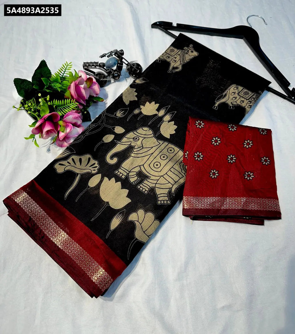 Magalagiri Silk Cotton Saree for Women