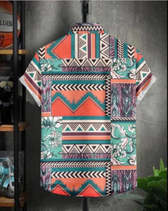 Men Regular Fit Printed Cut Away Collar Casual Shirt | TRENDBUY