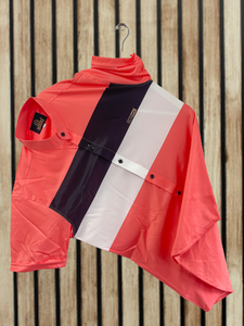 Men Regular, Super Slim Fit Color Block Mandarin Collar Casual Shirt