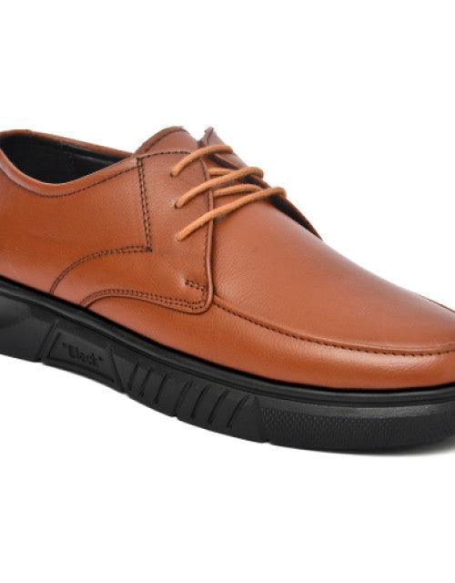 Men's Elegant Vintage Woven Leather Lace up Derby Formal Shoe - TREND BUY