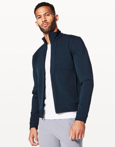 Premium Navy Blue Tailored Smart Casual Men's Jacket