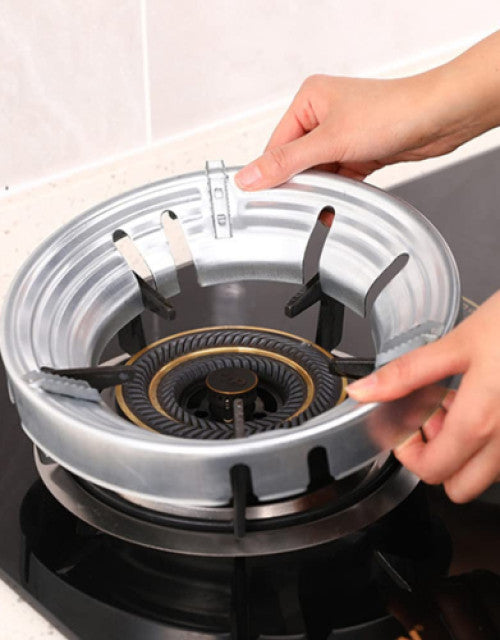 Metal windproof wok ring stove trivet pan holder for gas stoves.