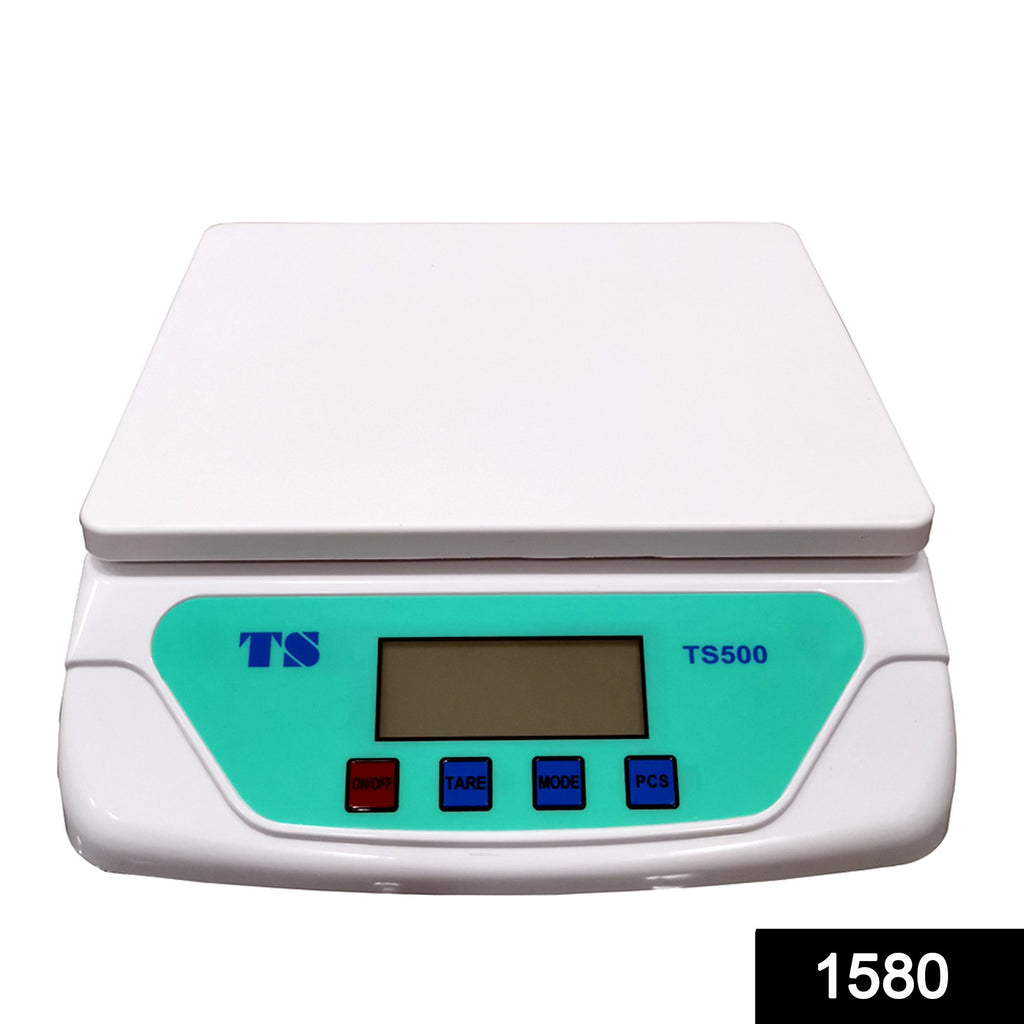 1580 Digital Multi-purpose Kitchen Weighing Scale Ts500 with white bowl for weighing