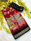 Buy Mul Mul Cotton Silk Saree with Authentic Pen Kalamkari Design | Exquisite Ethnic Wear Online