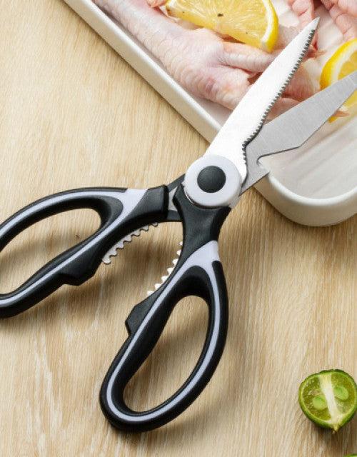 Multifunctional Kitchen Shears Stainless Steel Panda Scissors with Plastic Protective Cover for Chicken Fish Meat Vegetable - TREND BUY