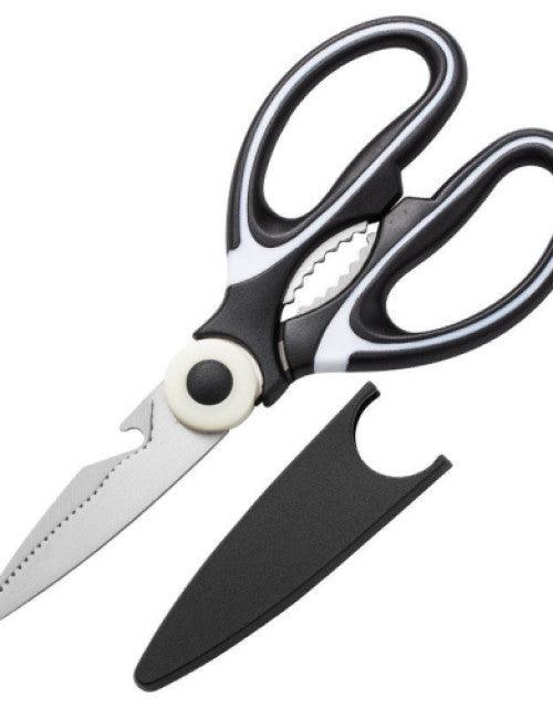 Multifunctional Kitchen Shears Stainless Steel Panda Scissors with Plastic Protective Cover for Chicken Fish Meat Vegetable - TREND BUY