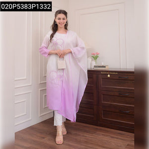 Muslin Silk Handwork Suit Set Women's | Festive Wear by AKSHAR
