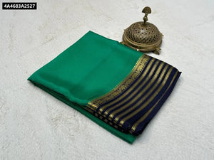 Mysore Crape Silk Fancy Border Saree for Women - Festive & Daily Wear Ethnic Online