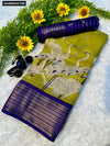 TRENDBUY Mysore Silk Saree for Women with Elegant Woven Crane Print | Buy Ethnic Wear Online