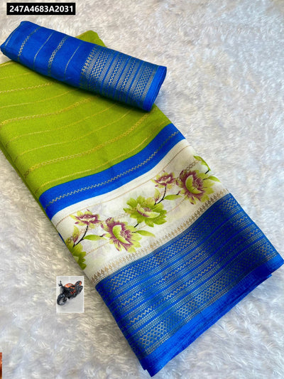 Mysore Silk Saree with Woven Borders for Women | Traditional Wear