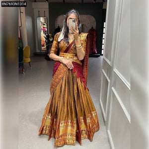Narayan Pet Zari Weaving Lehenga for Women | Celebrational Traditional Wear