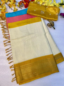 New Arrival Elegant Dola Silk Saree - Kanchi Weaving Border for Festive Wear